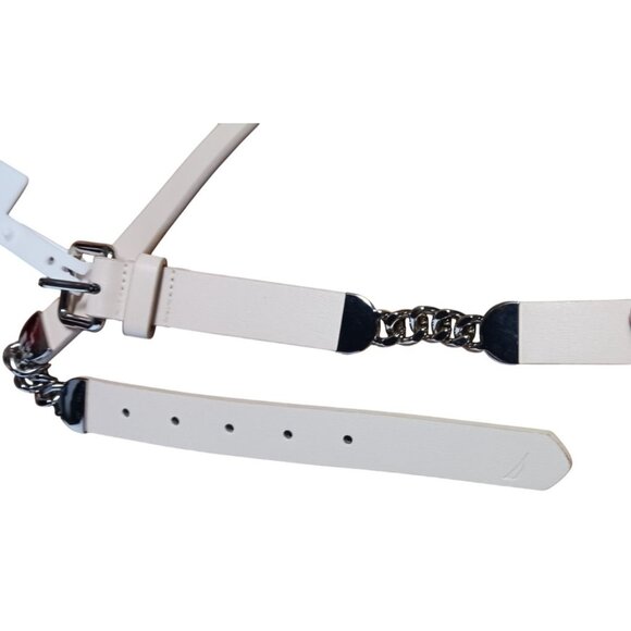 Nautica Women's Accessories Chain Accent Belt Camel Size X-Large New - Picture 7 of 7